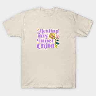 HEALING MY INNER CHILD FLOWER STICKER T-Shirt